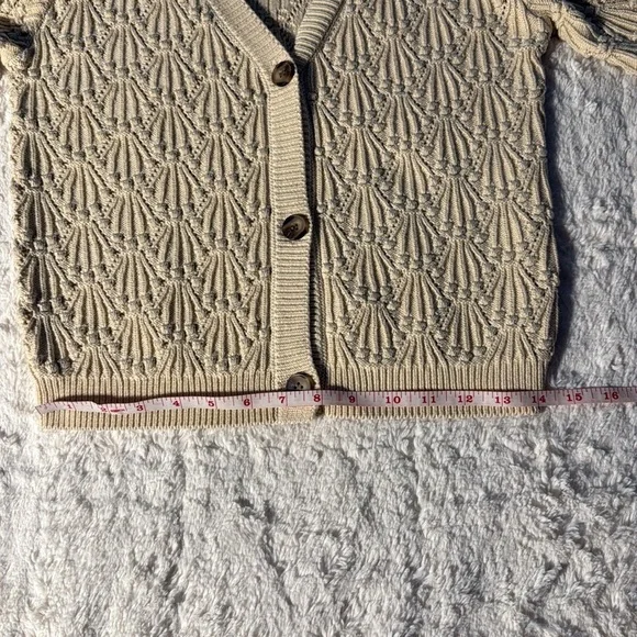 NWOT Driftwood Nancy Cardigan Size S color: Oat - Picture 5 of 12